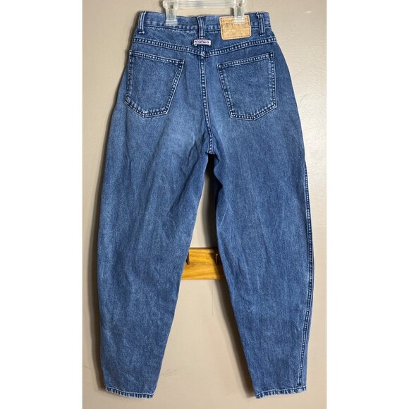 Vintage Brittania Jeans 80s High Waist Defining Tapered Cotton Womens XS - Picture 3 of 12